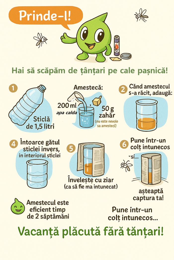 Prinde-l! 🦟 Hai să scăpăm de țânțari pe cale pașnică!